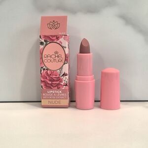 RACHEL COUTURE Lipstick In Nude (Cool Pink Nude) With Rose Extract- NEW IN BOX
